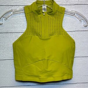 Lululemon Unleash Strength Bra Yellow Serpentine Size 4